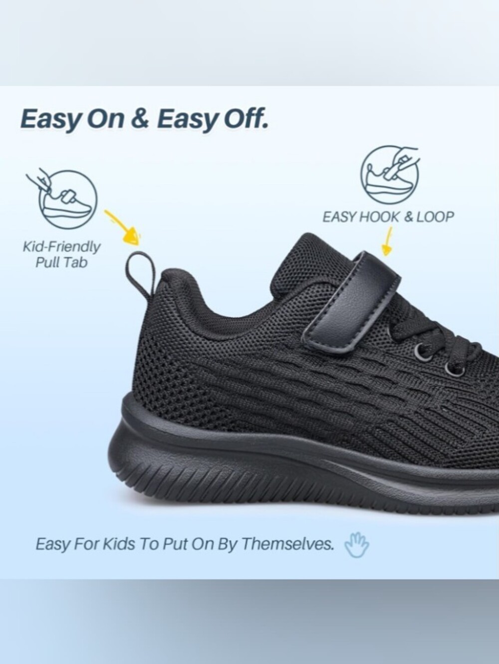 Kids Non-Slip Lightweight Running Breathable Sneakers - Picture 8 of 15